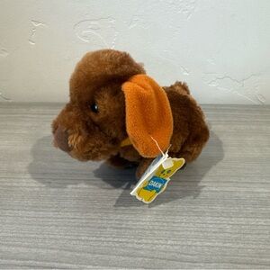 VINTAGE DAKIN 1983 Mini Mutts Bean Bags Brown Puppy Dog Plush 6” Toy